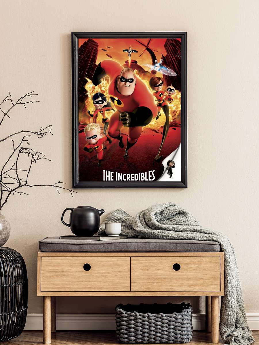 İnanılmaz Aile - The Incredibles Film Tablo Siyah Çerçeveli Film Poster Afiş Tablo