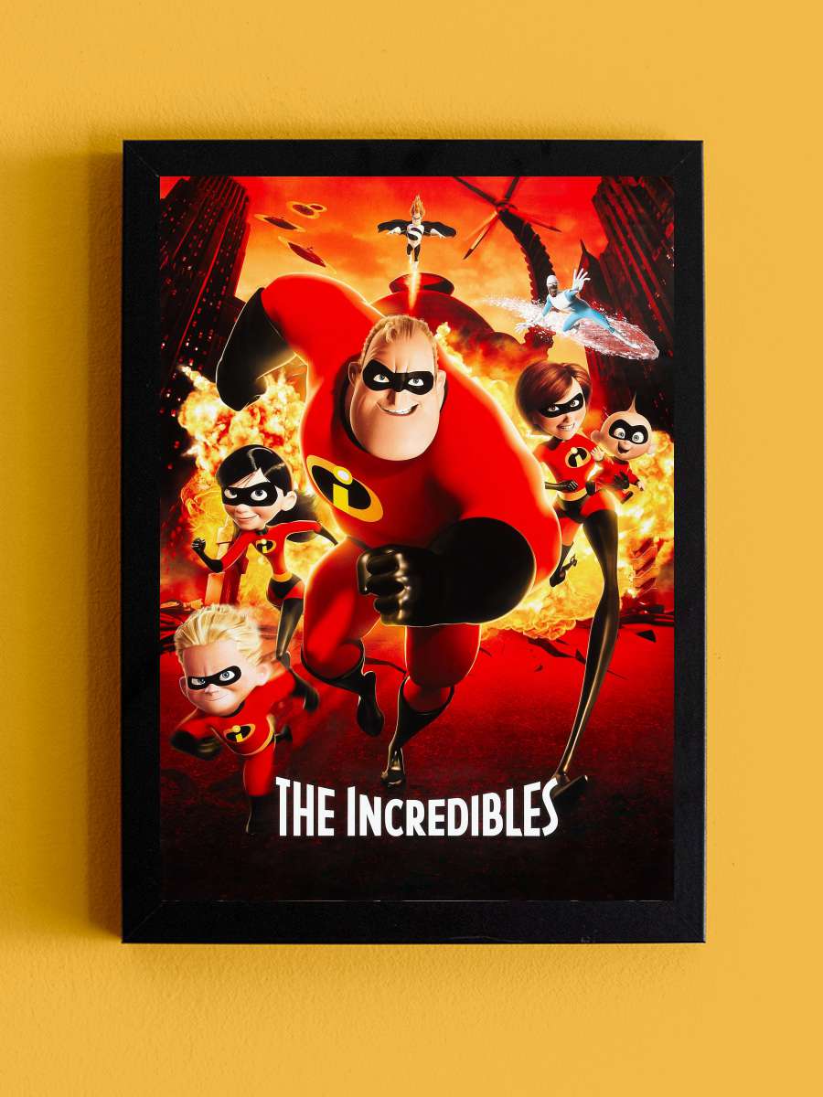 İnanılmaz Aile - The Incredibles Film Tablo Siyah Çerçeveli Film Poster Afiş Tablo