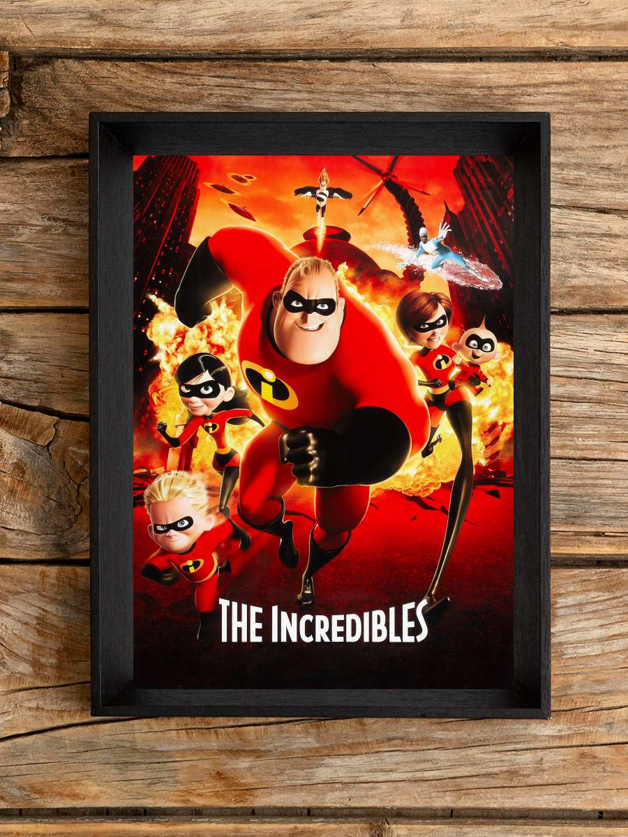 İnanılmaz Aile - The Incredibles Film Tablo Siyah Çerçeveli Film Poster Afiş Tablo