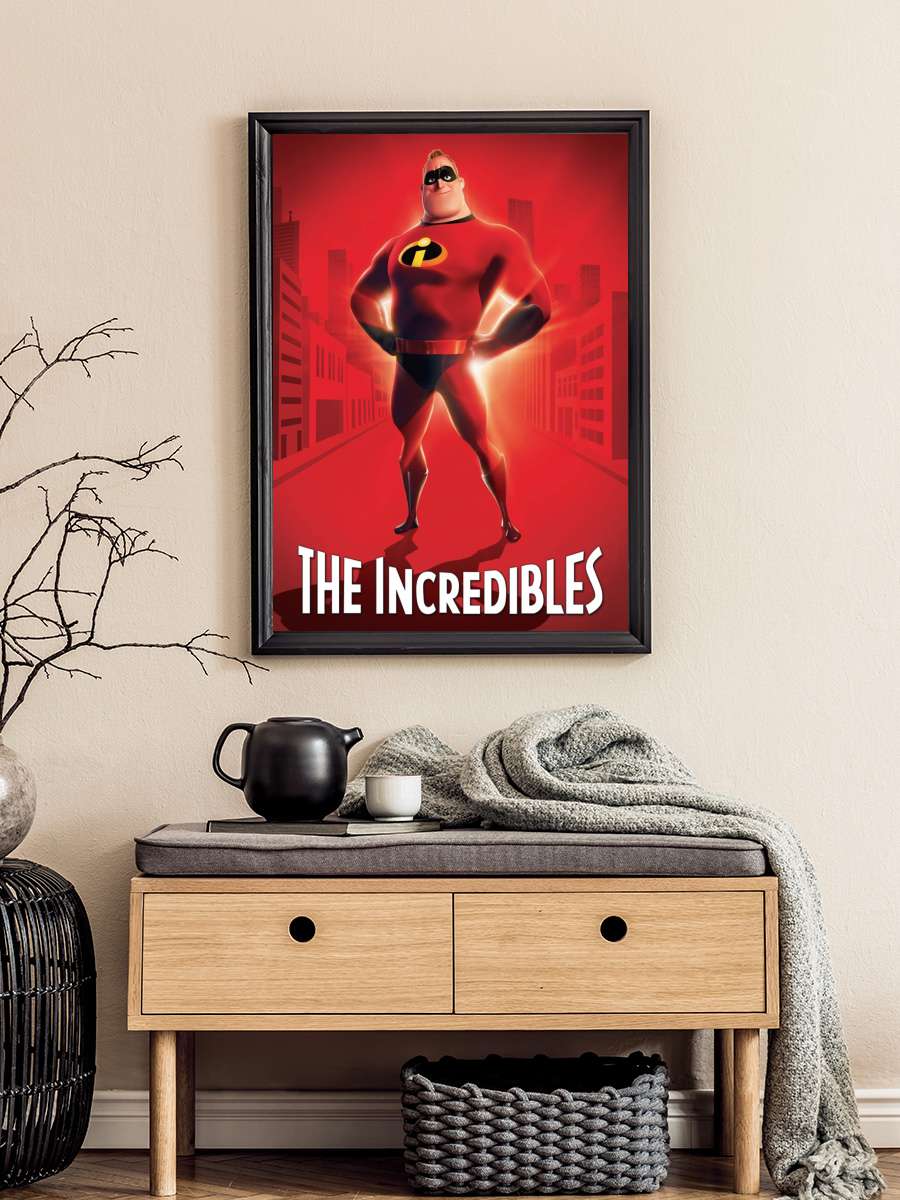 İnanılmaz Aile - The Incredibles Film Tablo Siyah Çerçeveli Film Poster Afiş Tablo