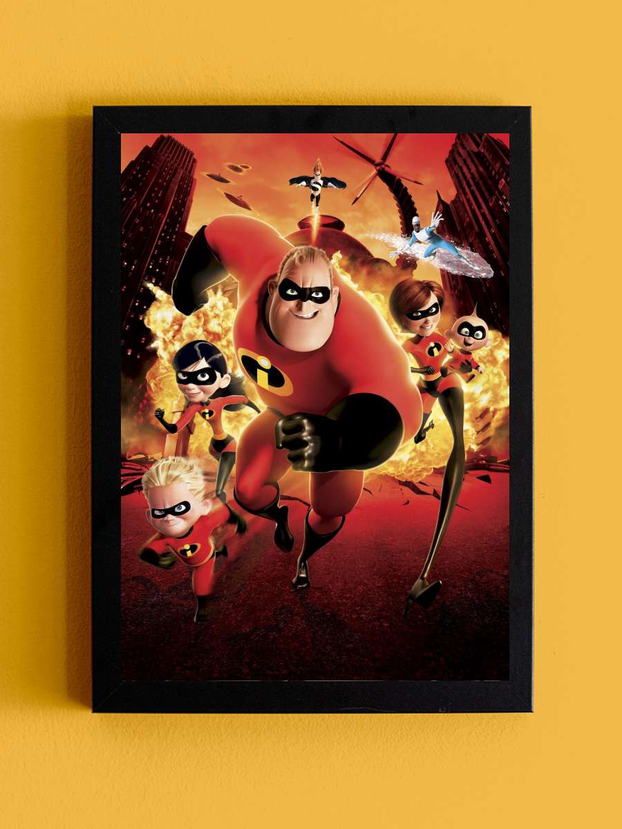 İnanılmaz Aile - The Incredibles Film Tablo Siyah Çerçeveli Film Poster Afiş Tablo