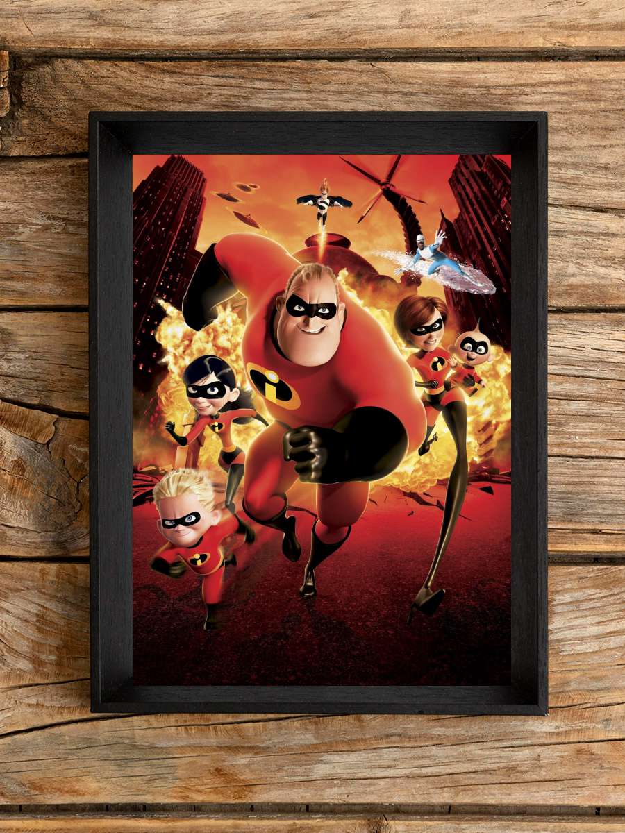 İnanılmaz Aile - The Incredibles Film Tablo Siyah Çerçeveli Film Poster Afiş Tablo