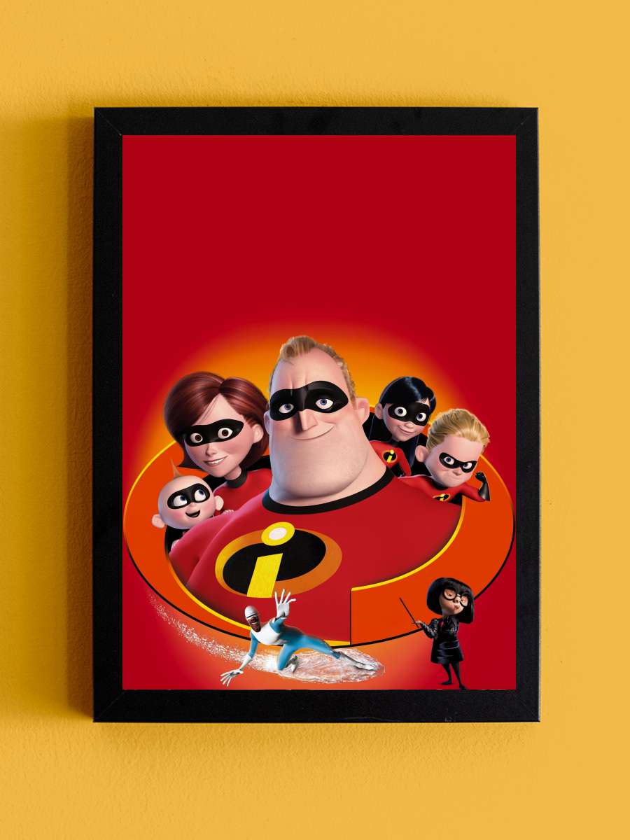 İnanılmaz Aile - The Incredibles Film Tablo Siyah Çerçeveli Film Poster Afiş Tablo