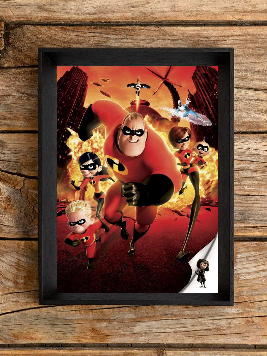 İnanılmaz Aile - The Incredibles Film Tablo Siyah Çerçeveli Film Poster Afiş Tablo