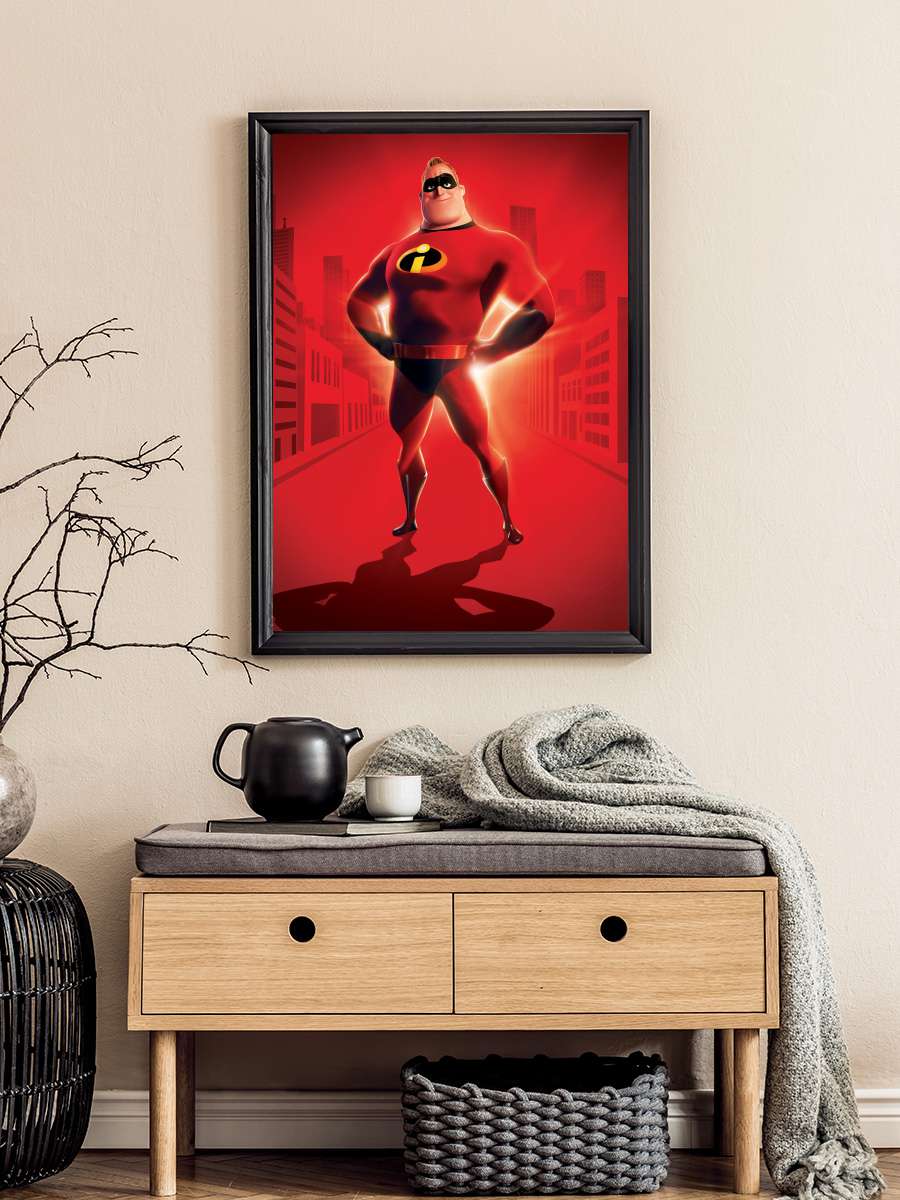 İnanılmaz Aile - The Incredibles Film Tablo Siyah Çerçeveli Film Poster Afiş Tablo