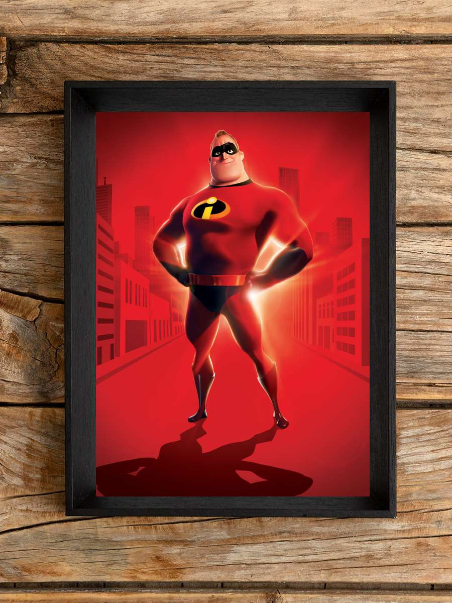 İnanılmaz Aile - The Incredibles Film Tablo Siyah Çerçeveli Film Poster Afiş Tablo