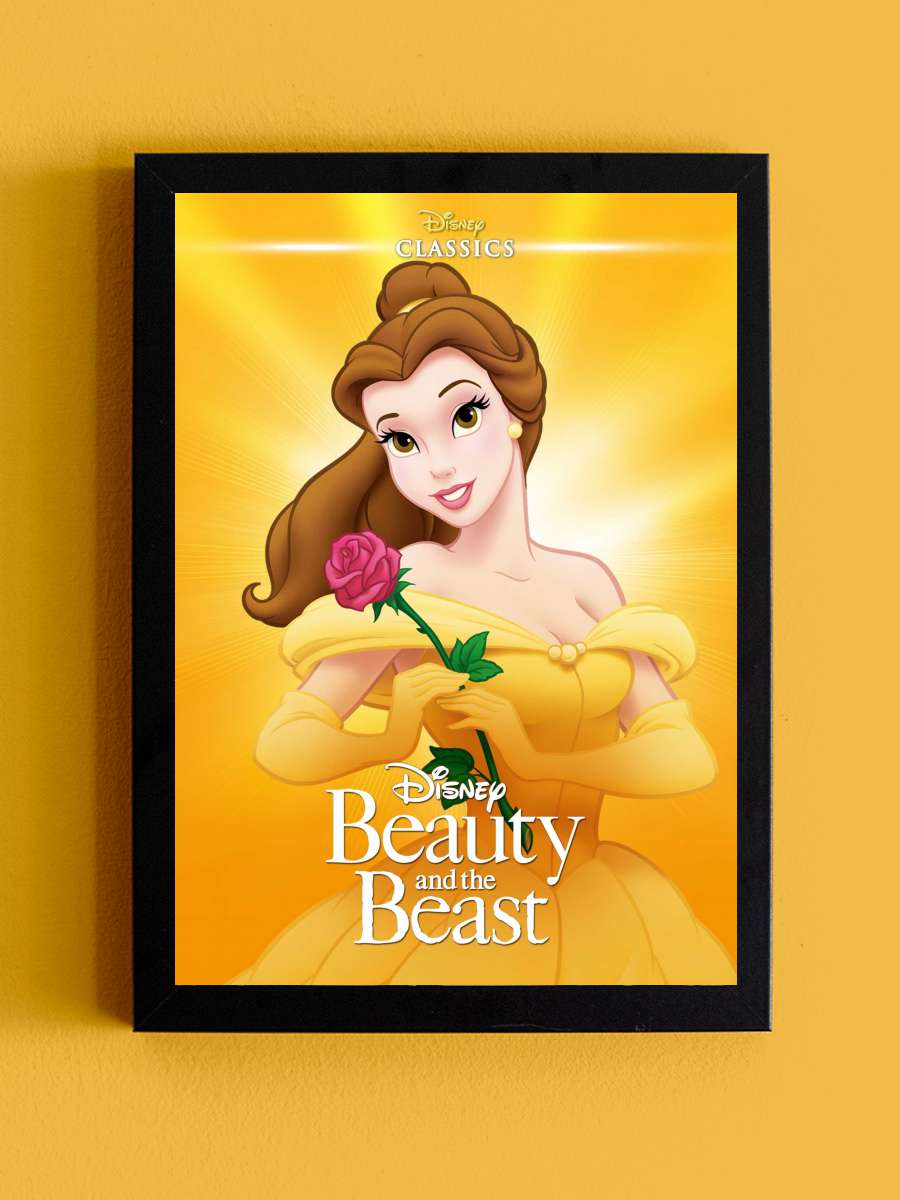 Güzel ve Çirkin - Beauty and the Beast Film Tablo Siyah Çerçeveli Film Poster Afiş Tablo