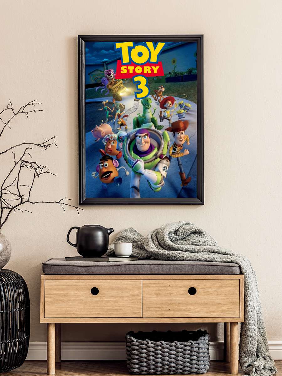 Oyuncak Hikayesi 3 - Toy Story 3 Film Tablo Siyah Çerçeveli Film Poster Afiş Tablo