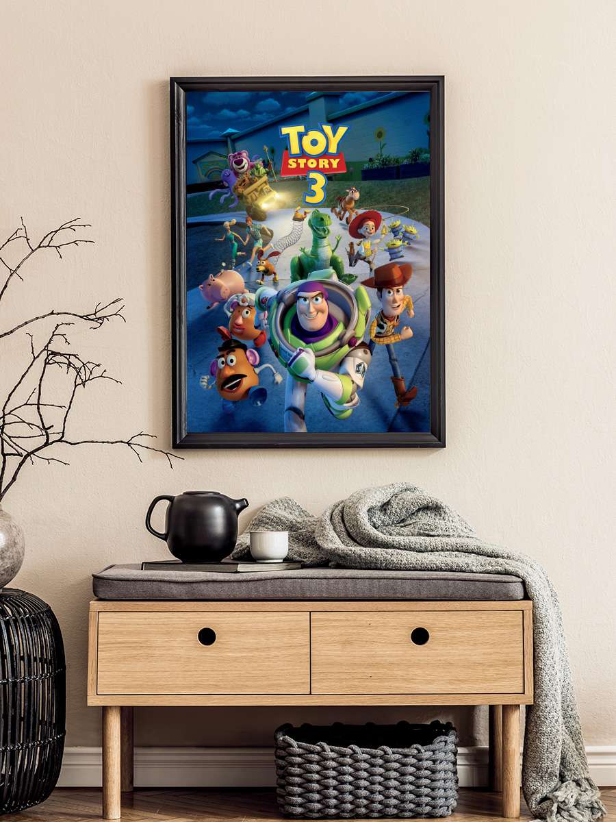 Oyuncak Hikayesi 3 - Toy Story 3 Film Tablo Siyah Çerçeveli Film Poster Afiş Tablo