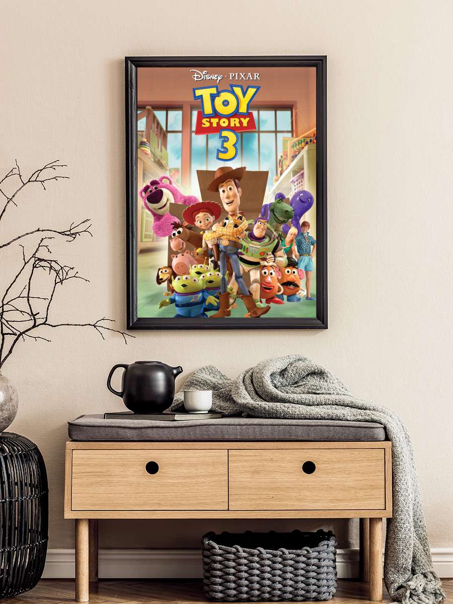 Oyuncak Hikayesi 3 - Toy Story 3 Film Tablo Siyah Çerçeveli Film Poster Afiş Tablo