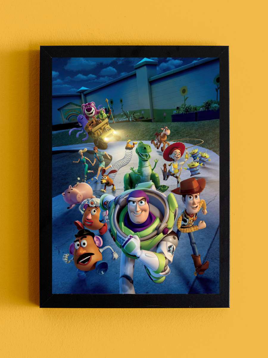 Oyuncak Hikayesi 3 - Toy Story 3 Film Tablo Siyah Çerçeveli Film Poster Afiş Tablo