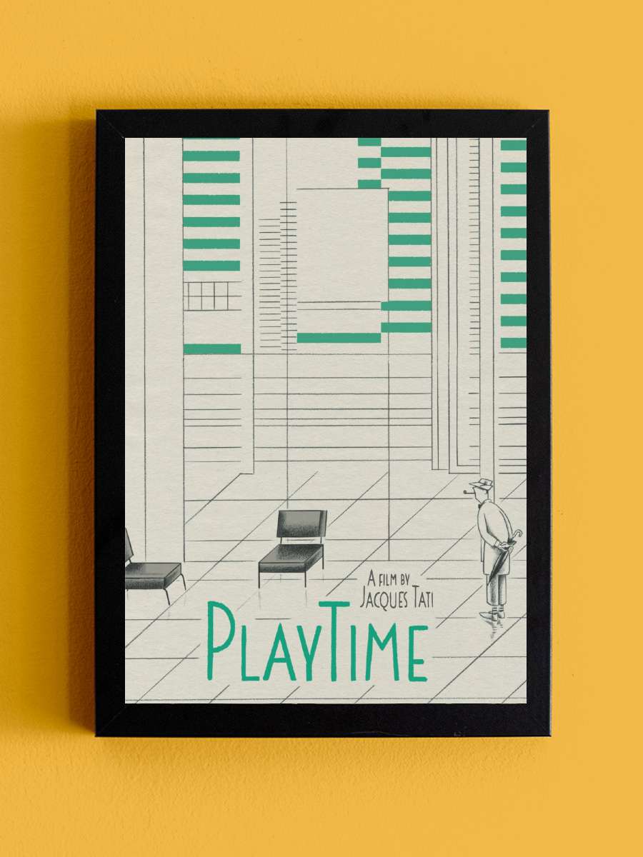 Oyun Vakti - PlayTime Film Tablo Siyah Çerçeveli Film Poster Afiş Tablo