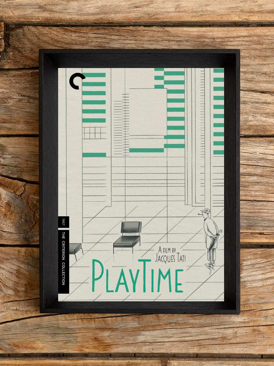 Oyun Vakti - PlayTime Film Tablo Siyah Çerçeveli Film Poster Afiş Tablo