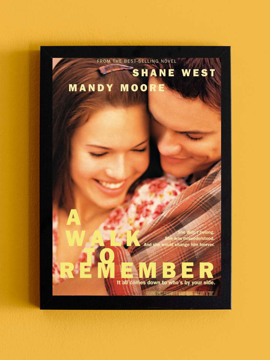 Uzaktaki Anılar - A Walk to Remember Film Tablo Siyah Çerçeveli Film Poster Afiş Tablo