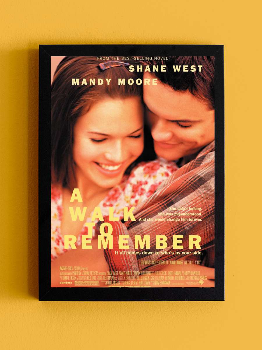 Uzaktaki Anılar - A Walk to Remember Film Tablo Siyah Çerçeveli Film Poster Afiş Tablo