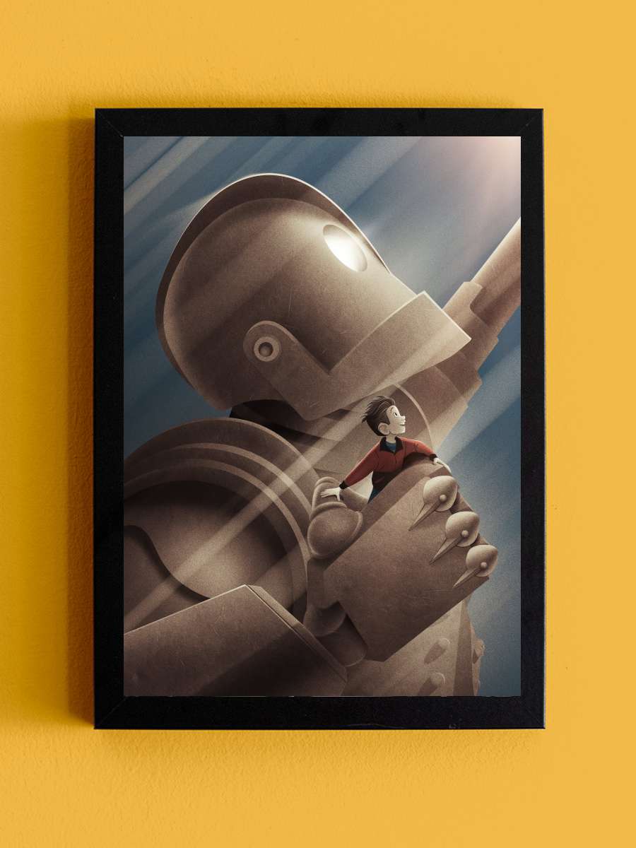 Demir Dev - The Iron Giant Film Tablo Siyah Çerçeveli Film Poster Afiş Tablo