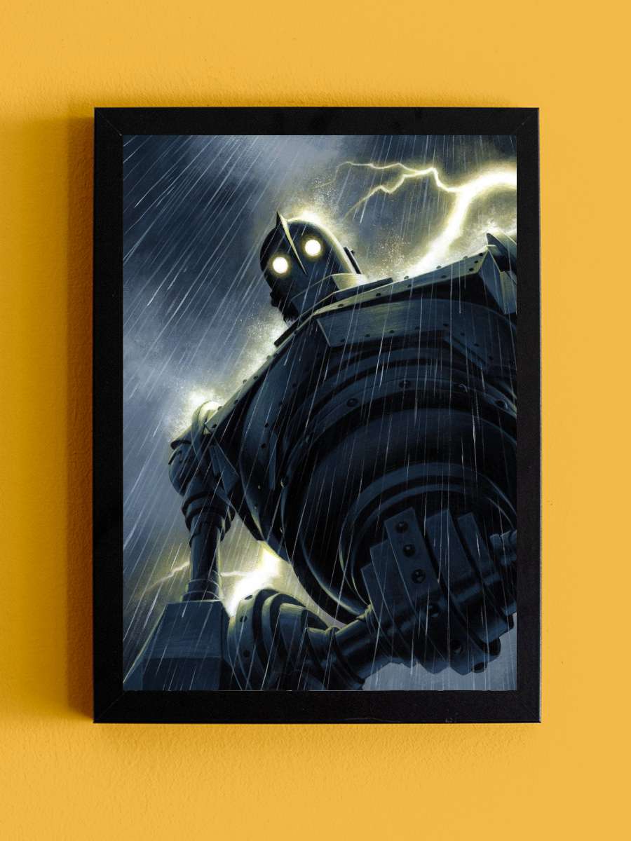 Demir Dev - The Iron Giant Film Tablo Siyah Çerçeveli Film Poster Afiş Tablo