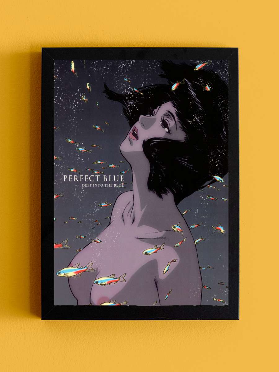 Mükemmel Mavi - PERFECT BLUE Film Tablo Siyah Çerçeveli Film Poster Afiş Tablo