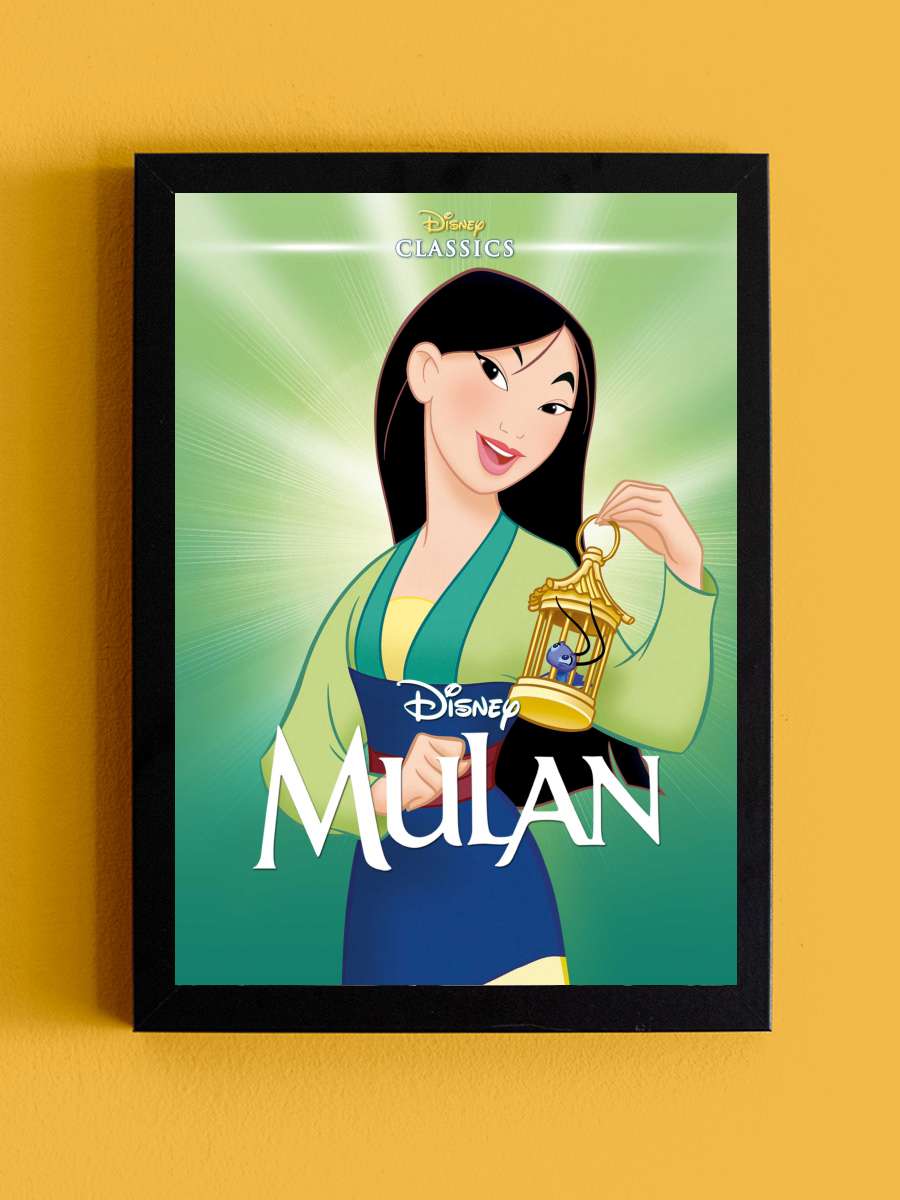 Mulan Film Tablo Siyah Çerçeveli Film Poster Afiş Tablo