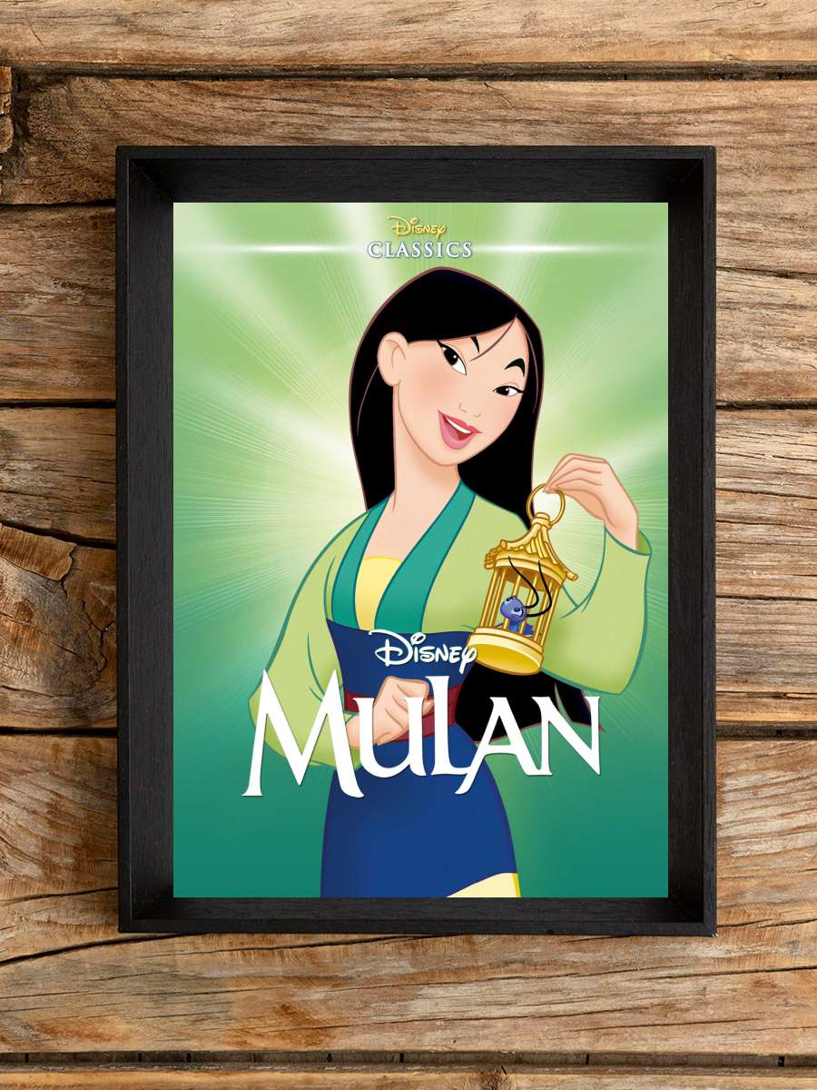 Mulan Film Tablo Siyah Çerçeveli Film Poster Afiş Tablo