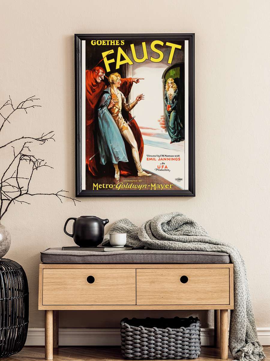 Faust – Bir Alman Halk Hikayesi - Faust – Eine deutsche Volkssage Film Tablo Siyah Çerçeveli Film Poster Afiş Tablo