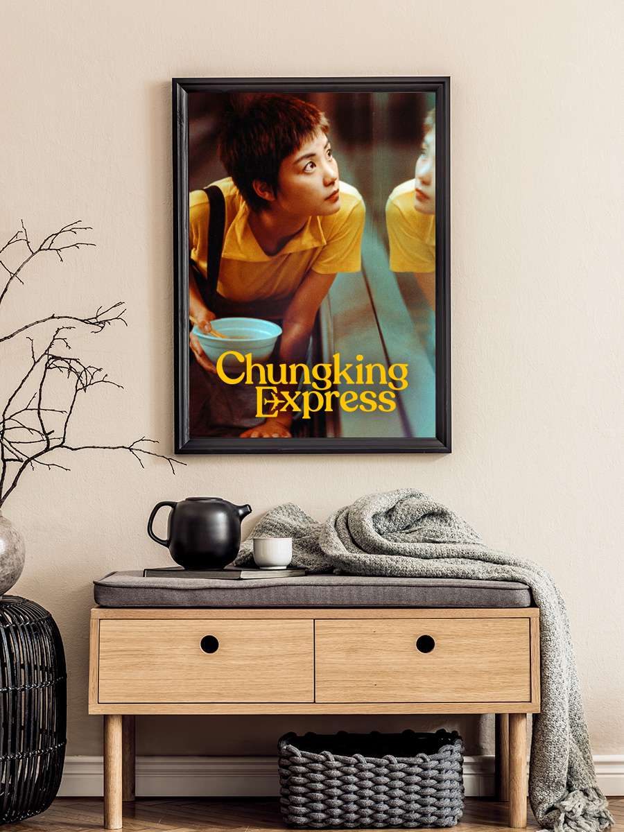 Hong Kong Ekspresi - 重慶森林 Film Tablo Siyah Çerçeveli Film Poster Afiş Tablo