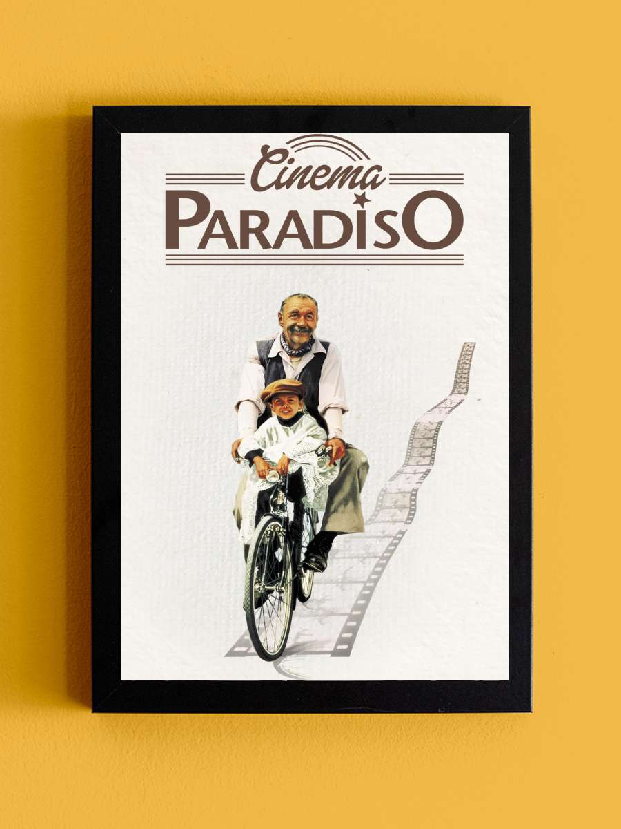 Cennet Sineması - Nuovo Cinema Paradiso Film Tablo Siyah Çerçeveli Film Poster Afiş Tablo