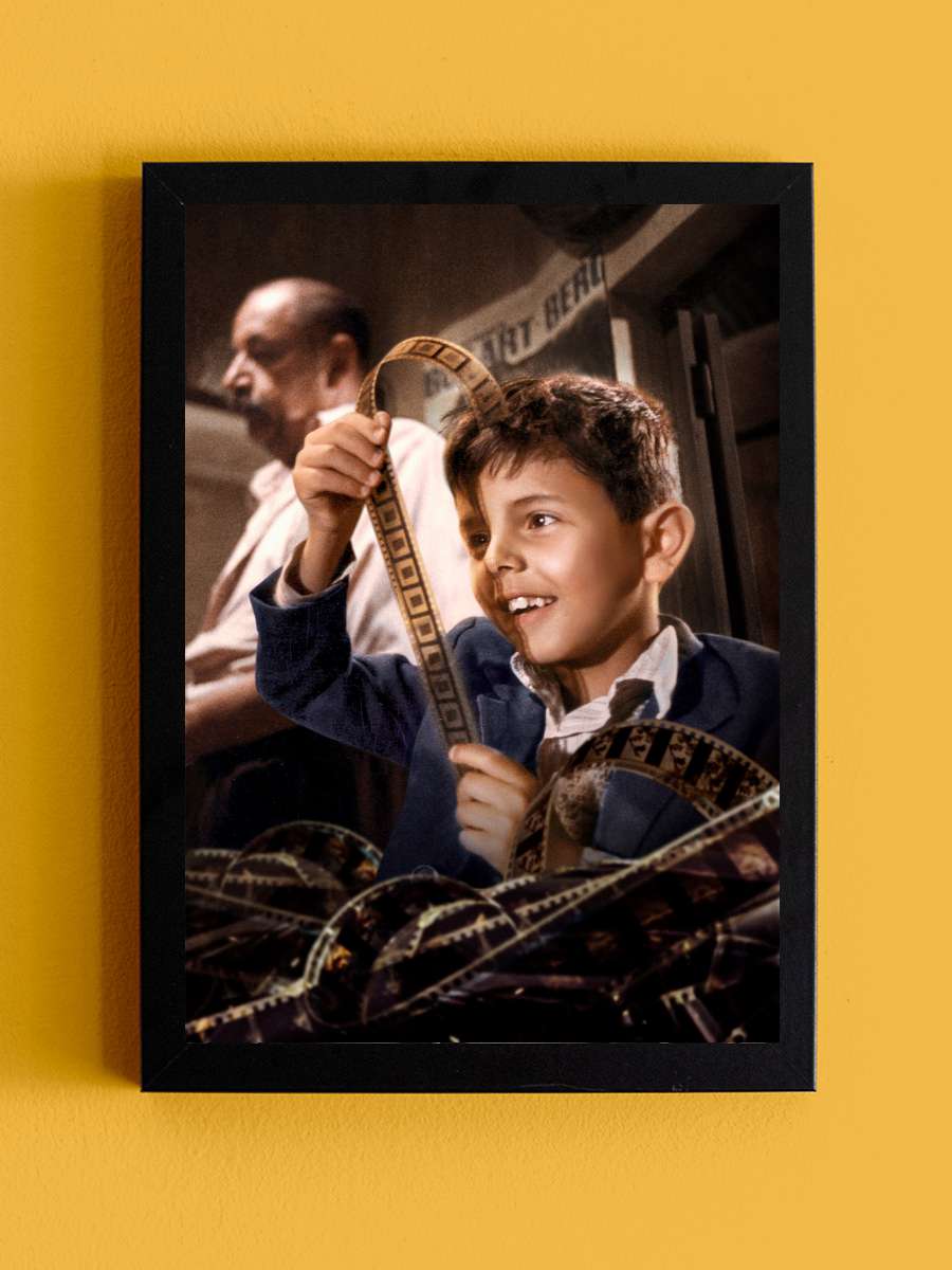 Cennet Sineması - Nuovo Cinema Paradiso Film Tablo Siyah Çerçeveli Film Poster Afiş Tablo