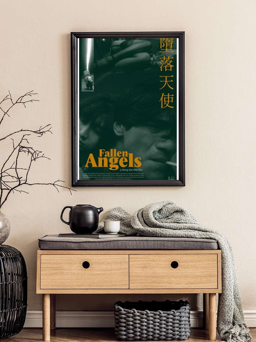 Düşkün Melekler - 墮落天使 Film Tablo Siyah Çerçeveli Film Poster Afiş Tablo