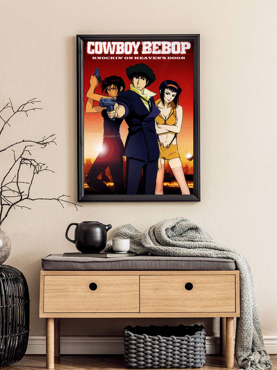 Cowboy Bebop Cennet Kapısı - カウボーイビバップ 天国の扉 Film Tablo Siyah Çerçeveli Film Poster Afiş Tablo