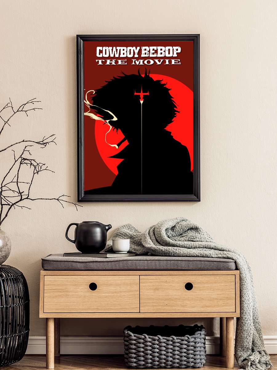 Cowboy Bebop Cennet Kapısı - カウボーイビバップ 天国の扉 Film Tablo Siyah Çerçeveli Film Poster Afiş Tablo