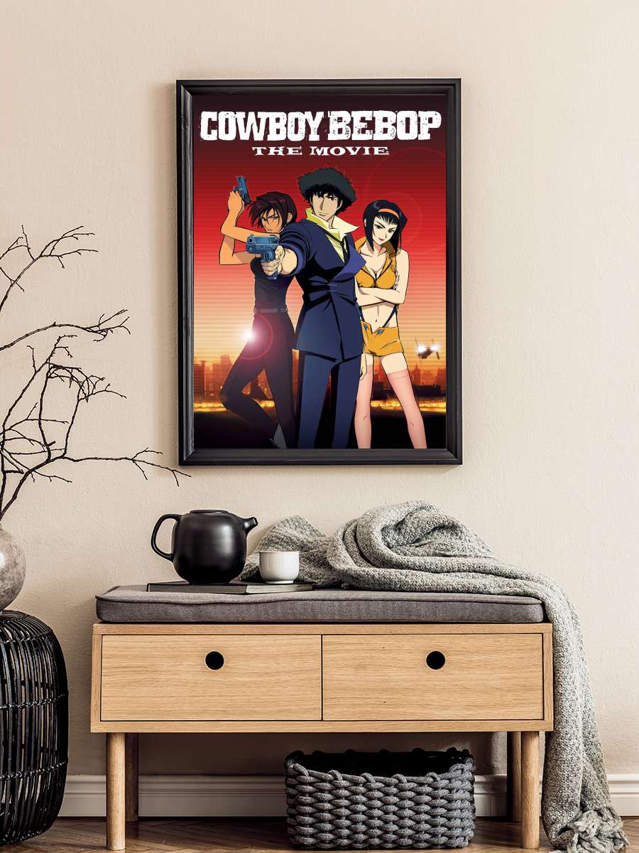 Cowboy Bebop Cennet Kapısı - カウボーイビバップ 天国の扉 Film Tablo Siyah Çerçeveli Film Poster Afiş Tablo