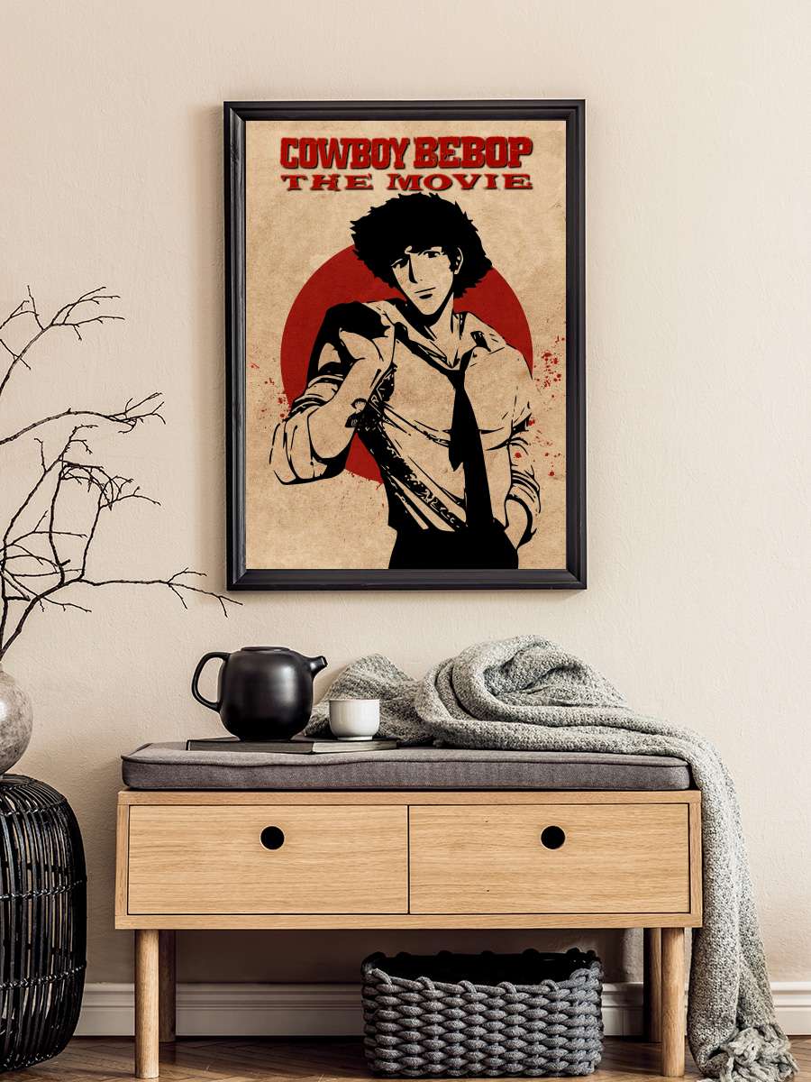 Cowboy Bebop Cennet Kapısı - カウボーイビバップ 天国の扉 Film Tablo Siyah Çerçeveli Film Poster Afiş Tablo