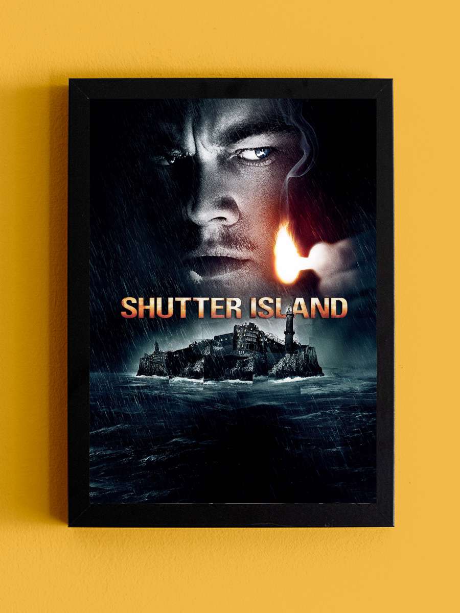 Zindan Adası - Shutter Island Film Tablo Siyah Çerçeveli Film Poster Afiş Tablo