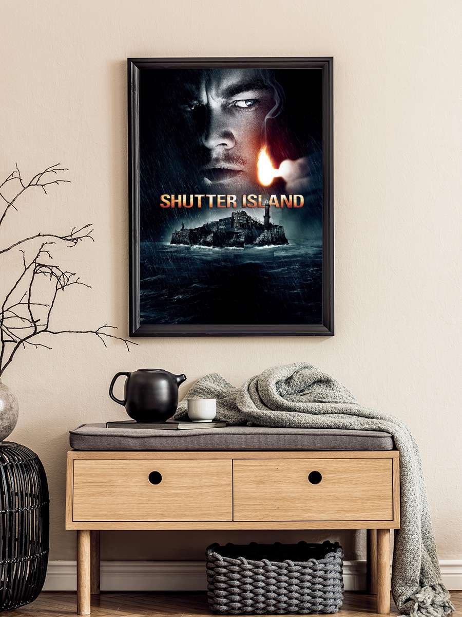 Zindan Adası - Shutter Island Film Tablo Siyah Çerçeveli Film Poster Afiş Tablo