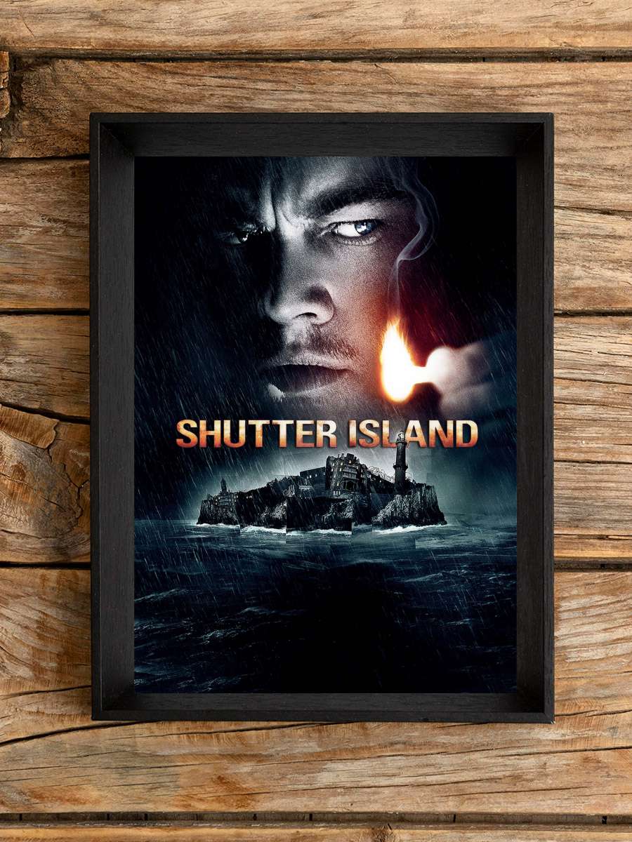 Zindan Adası - Shutter Island Film Tablo Siyah Çerçeveli Film Poster Afiş Tablo