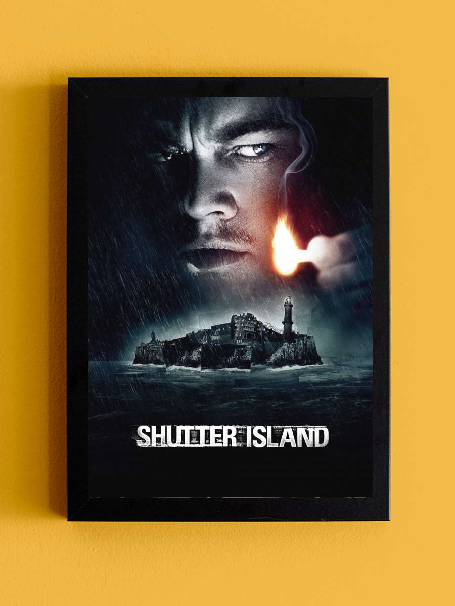 Zindan Adası - Shutter Island Film Tablo Siyah Çerçeveli Film Poster Afiş Tablo