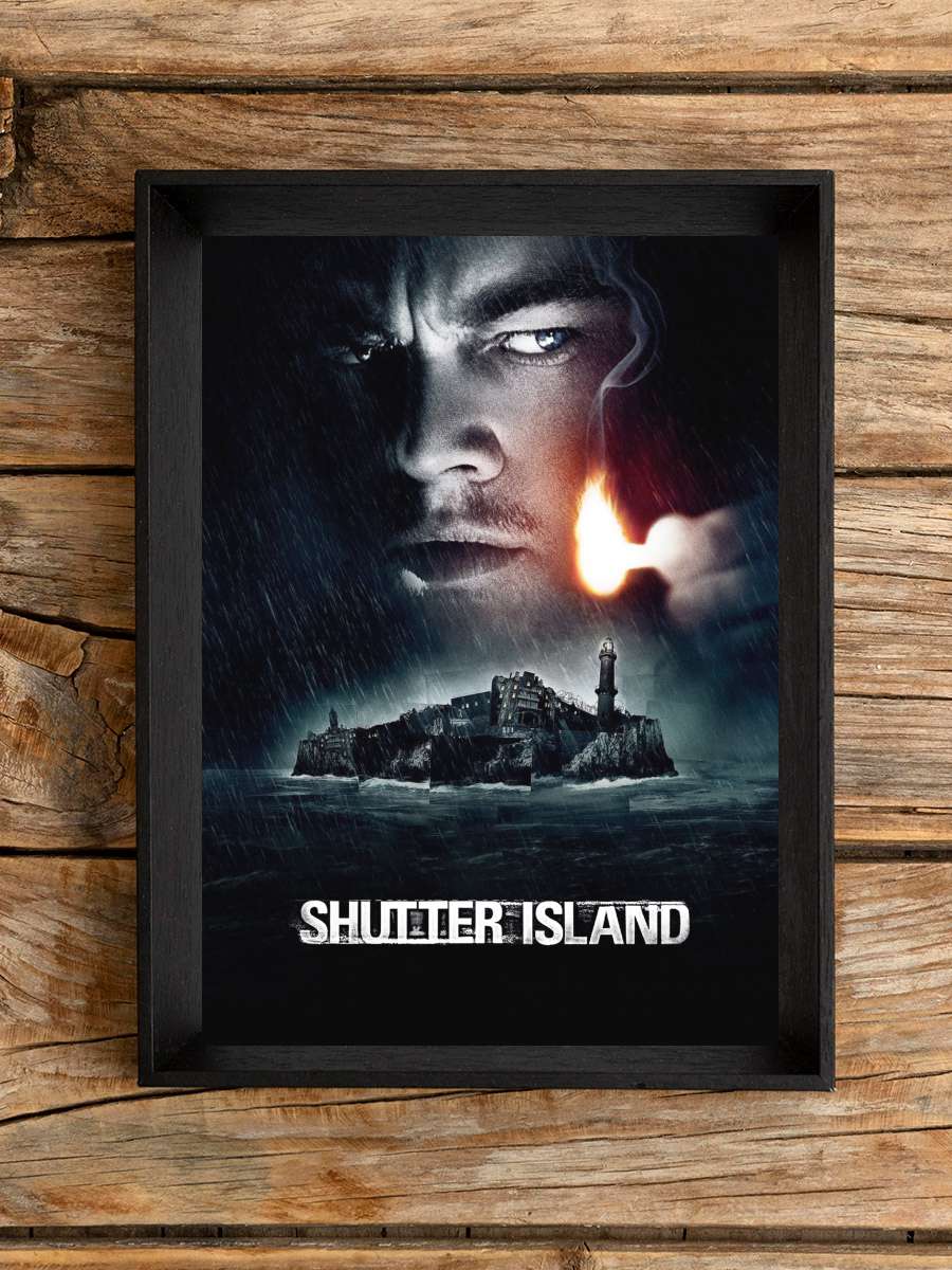 Zindan Adası - Shutter Island Film Tablo Siyah Çerçeveli Film Poster Afiş Tablo