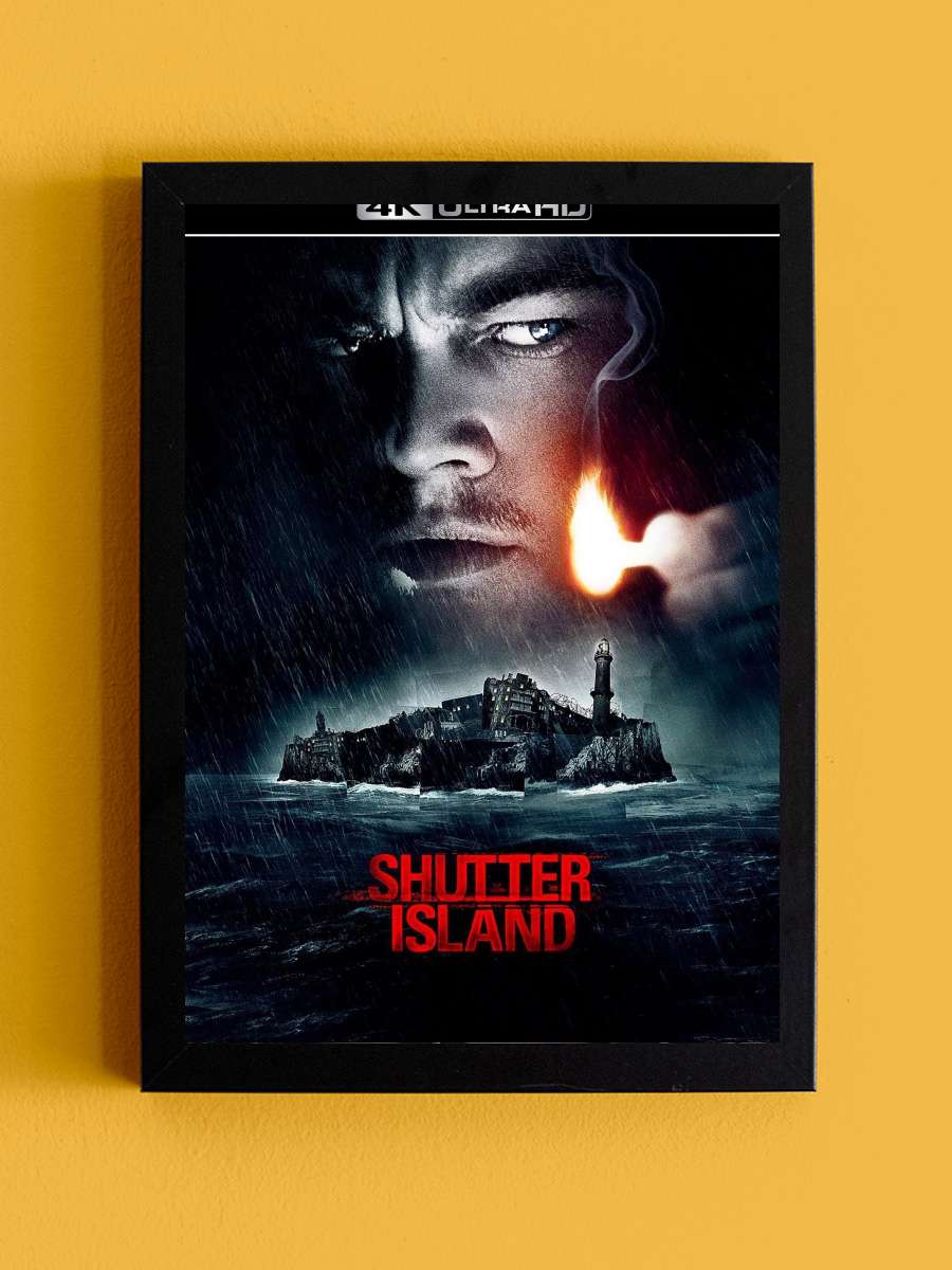 Zindan Adası - Shutter Island Film Tablo Siyah Çerçeveli Film Poster Afiş Tablo