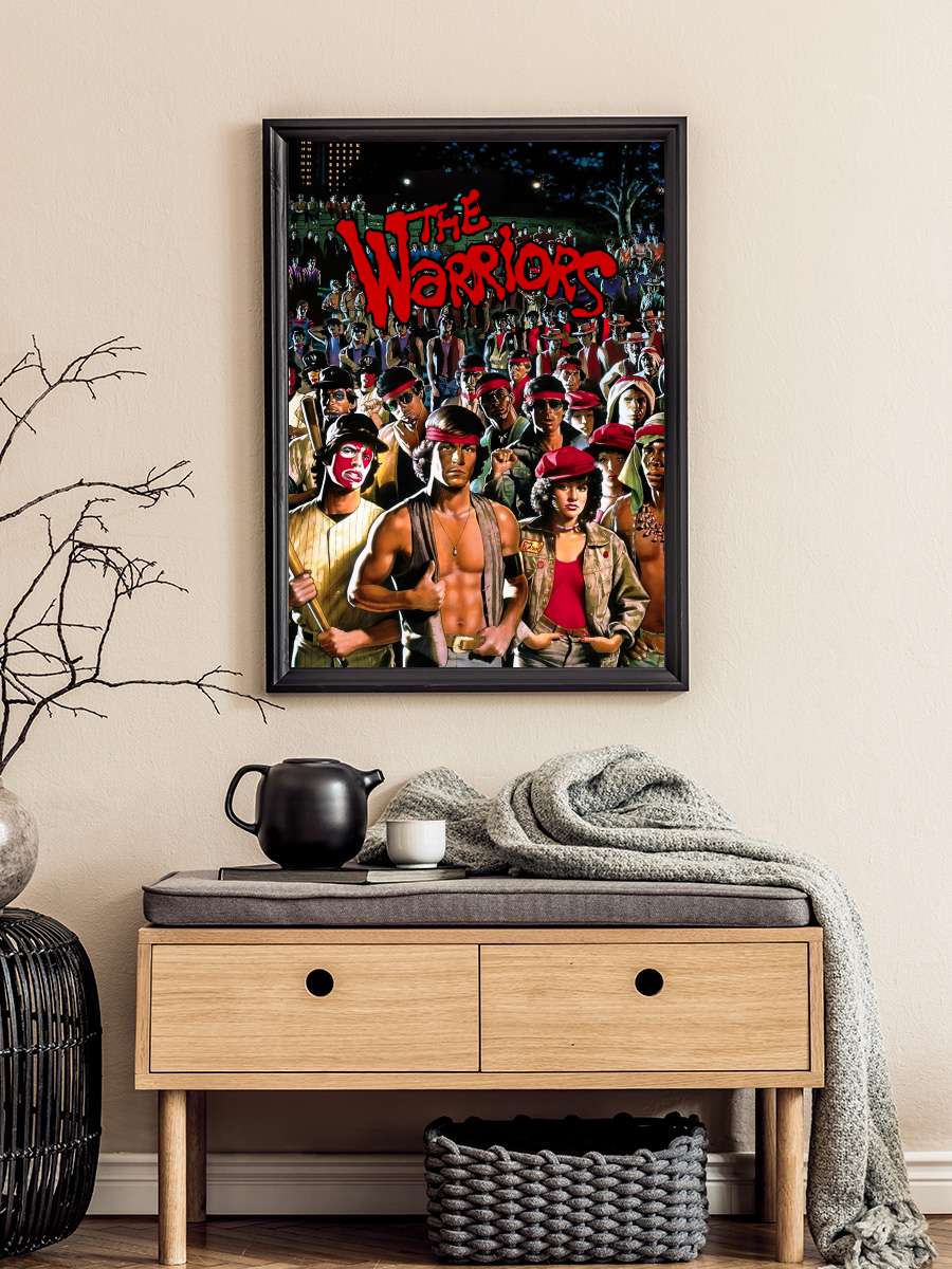 Savaşçılar - The Warriors Film Tablo Siyah Çerçeveli Film Poster Afiş Tablo