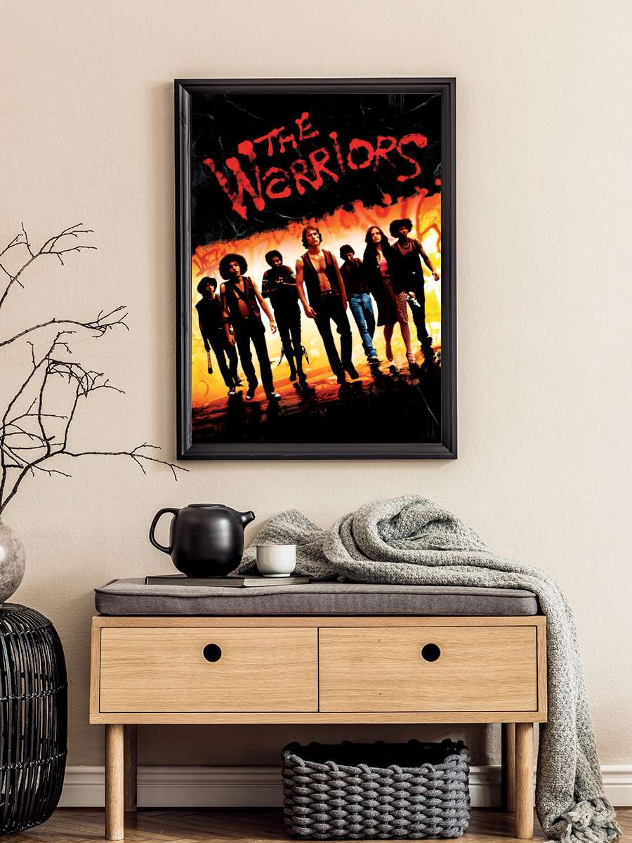 Savaşçılar - The Warriors Film Tablo Siyah Çerçeveli Film Poster Afiş Tablo