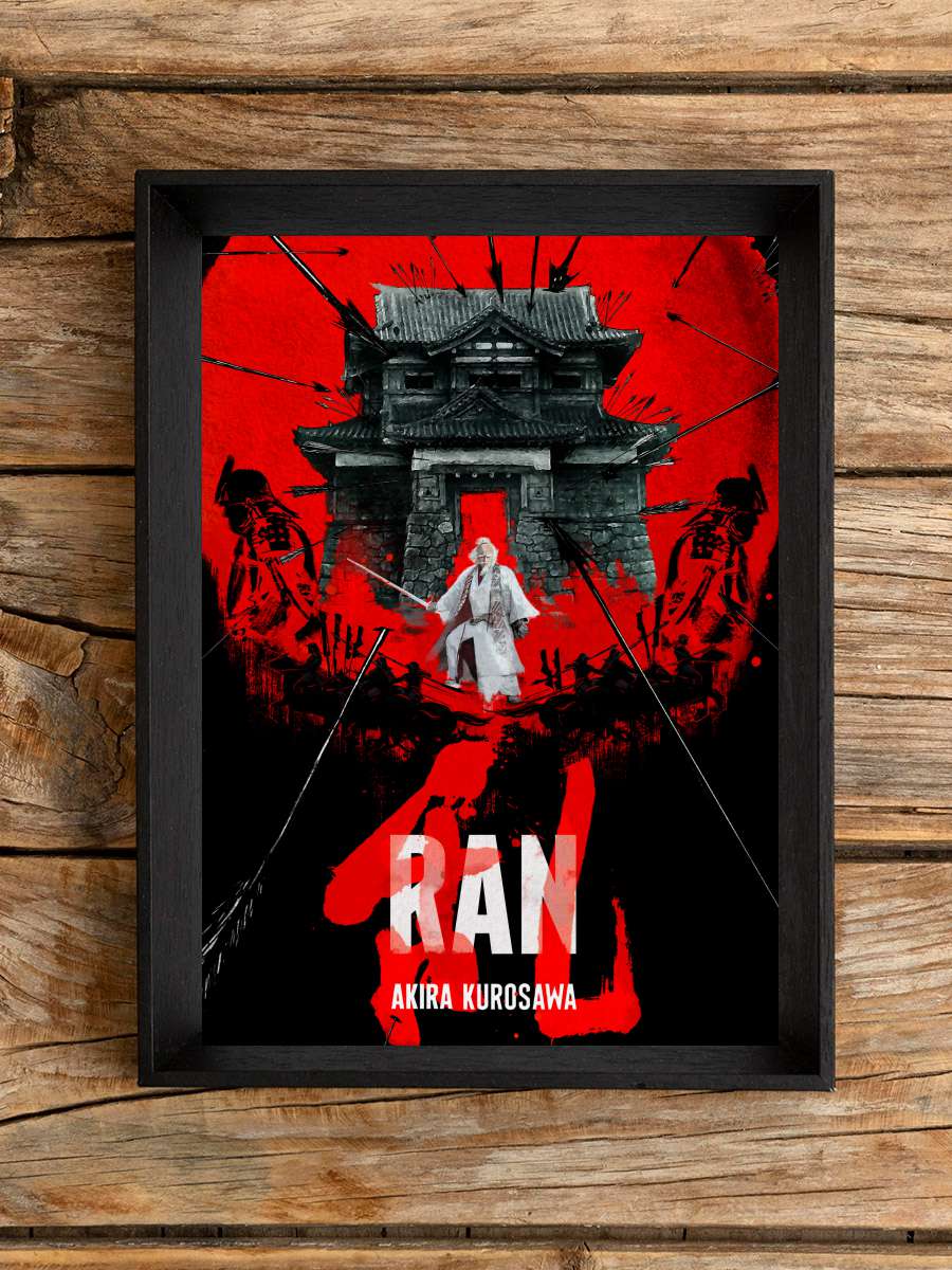 Ran - 乱 Film Tablo Siyah Çerçeveli Film Poster Afiş Tablo