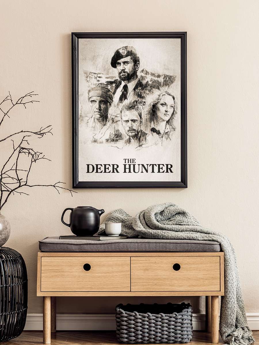 Avcı - The Deer Hunter Film Tablo Siyah Çerçeveli Film Poster Afiş Tablo