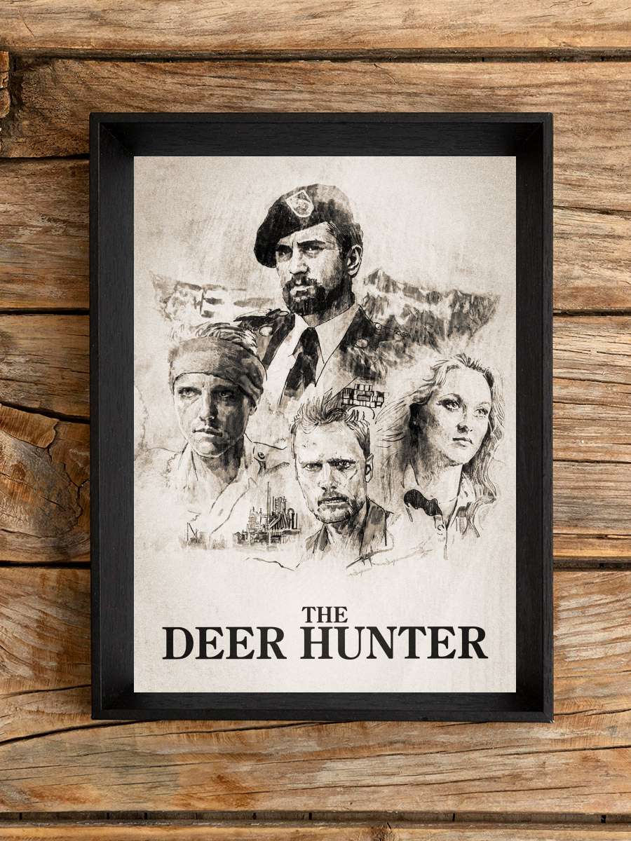 Avcı - The Deer Hunter Film Tablo Siyah Çerçeveli Film Poster Afiş Tablo