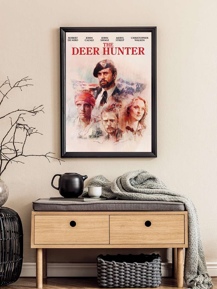 Avcı - The Deer Hunter Film Tablo Siyah Çerçeveli Film Poster Afiş Tablo