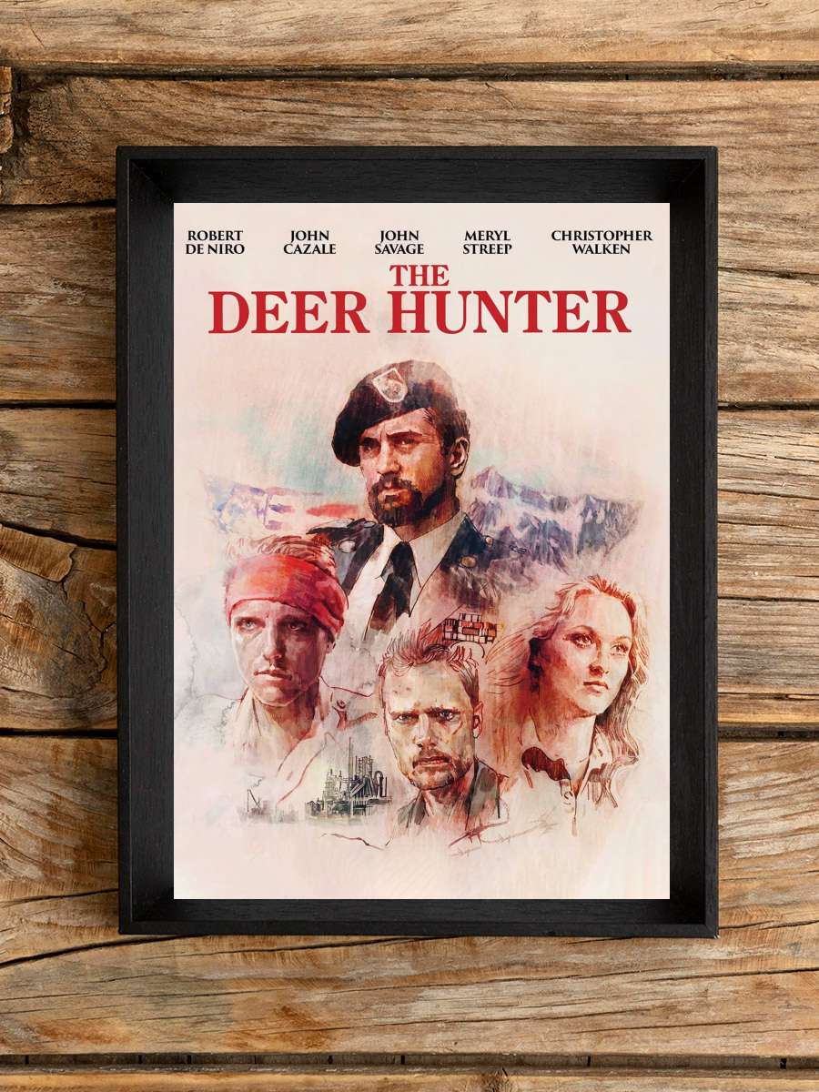 Avcı - The Deer Hunter Film Tablo Siyah Çerçeveli Film Poster Afiş Tablo