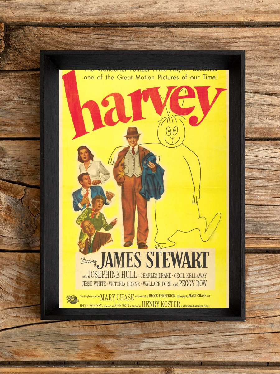 Harvey Film Tablo Siyah Çerçeveli Film Poster Afiş Tablo