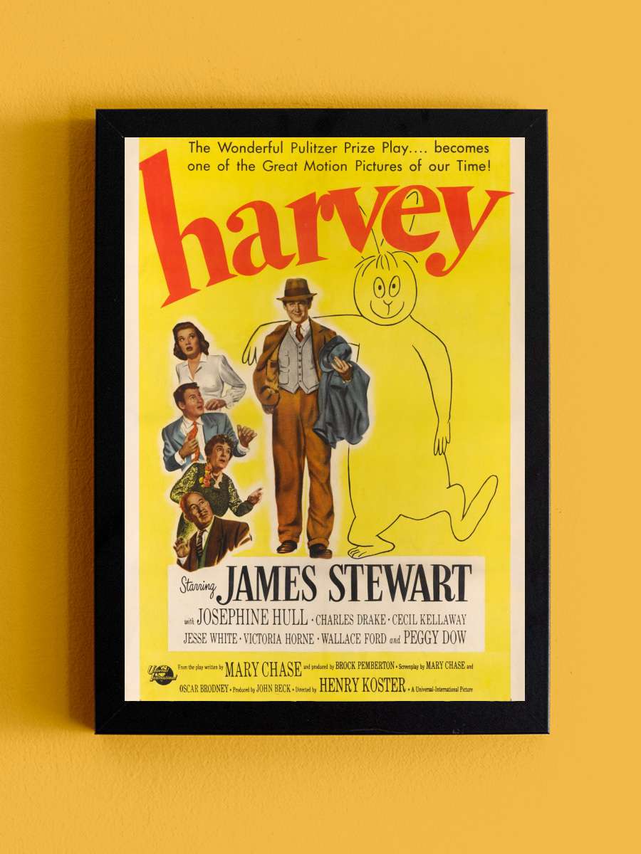 Harvey Film Tablo Siyah Çerçeveli Film Poster Afiş Tablo