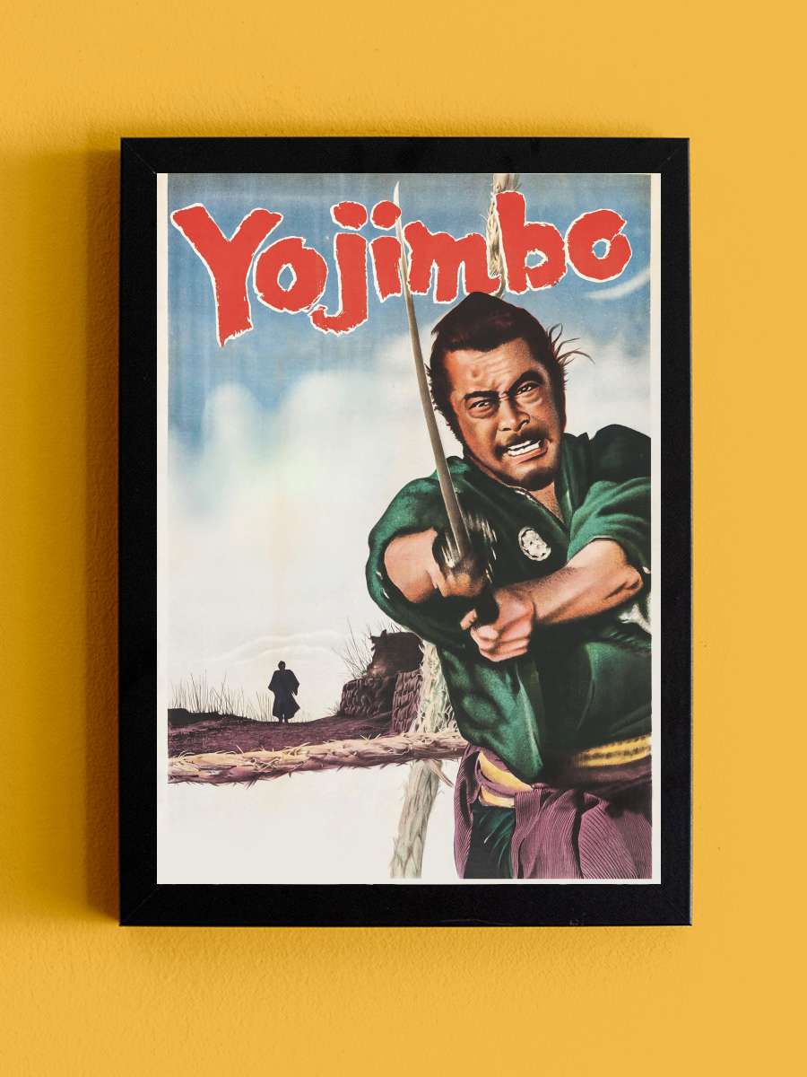 Yojimbo - 用心棒 Film Tablo Siyah Çerçeveli Film Poster Afiş Tablo