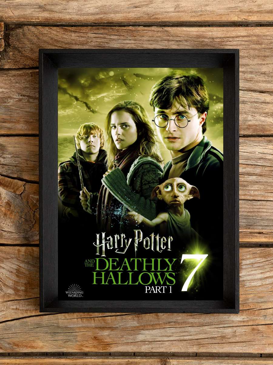 Harry Potter ve Ölüm Yadigârları: Bölüm 1 - Harry Potter and the Deathly Hallows: Part 1 Film Tablo Siyah Çerçeveli Film Poster Afiş Tablo